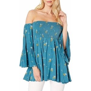 Free People - Smocked Floral Top